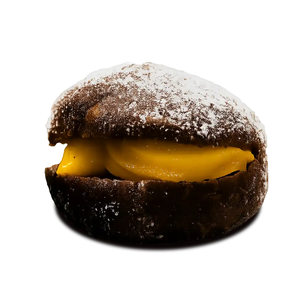 Bola de Berlim de Massa de Alfarroba da Padaria e Pastelaria do Bonfim